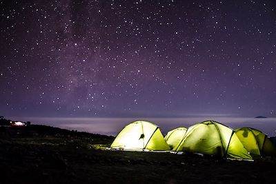 © Emilie Delfaut - Campement - Kilimandjaro, voie Machame - Tanzanie Campement - Kilimandjaro, voie Machame - Tanzanie