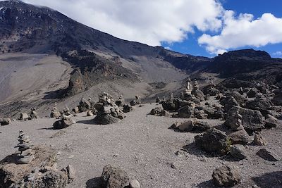 Trek entre Karanga Camp et Barafu Camp - Kilimandjaro - Tanzanie