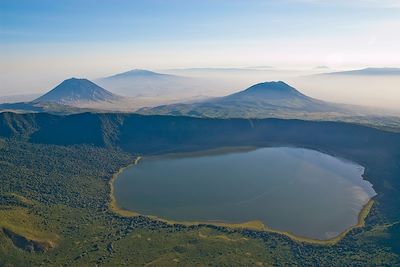 Vue panoramique sur le Cratère Empakaï - Cratère de Ngorongoro - Tanzanie
