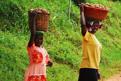 Femmes au marais de Bigodi - Ouganda