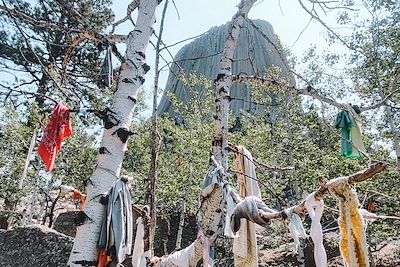 Tissus de prières amérindiens - Monument national Devils Tower - Wyoming - États-Unis