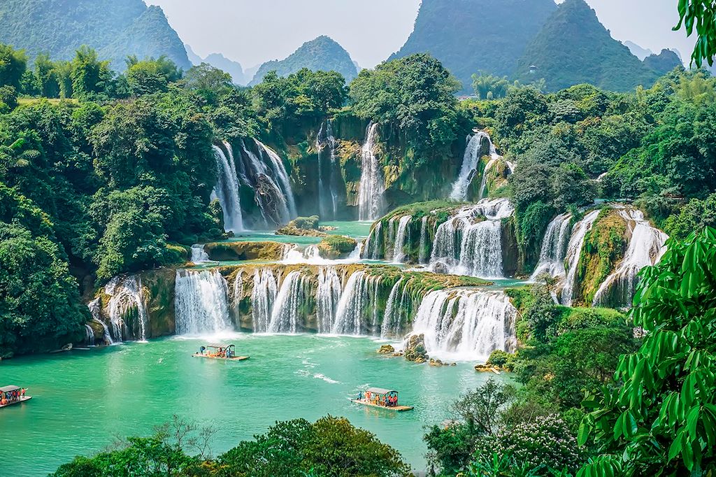 Image Rencontre ethnie Lo Lo Khuoi Khon - Chutes Ban Gioc - Navigation lac BA BE