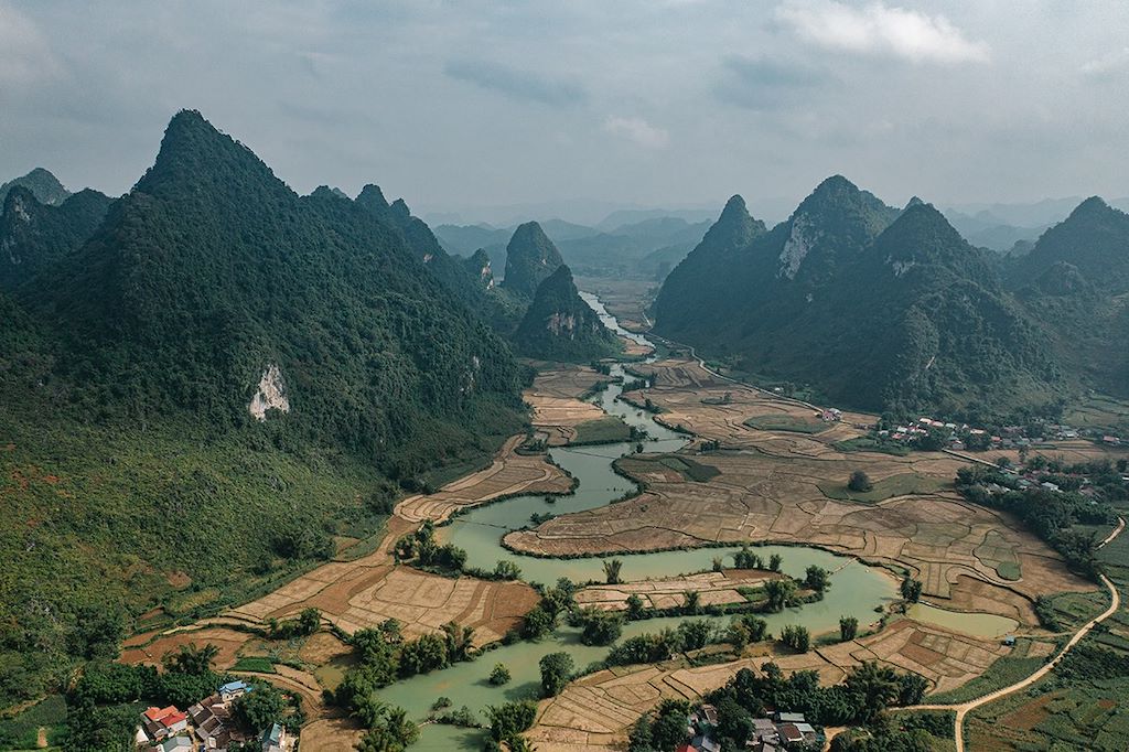 Image Rencontre ethnie Lo Lo Khuoi Khon - Chutes Ban Gioc - Navigation lac BA BE