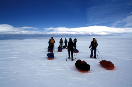 Expédition sur la calotte glaciaire du Langjökull