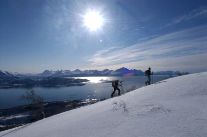Ski de rando et voile en Laponie norvégienne