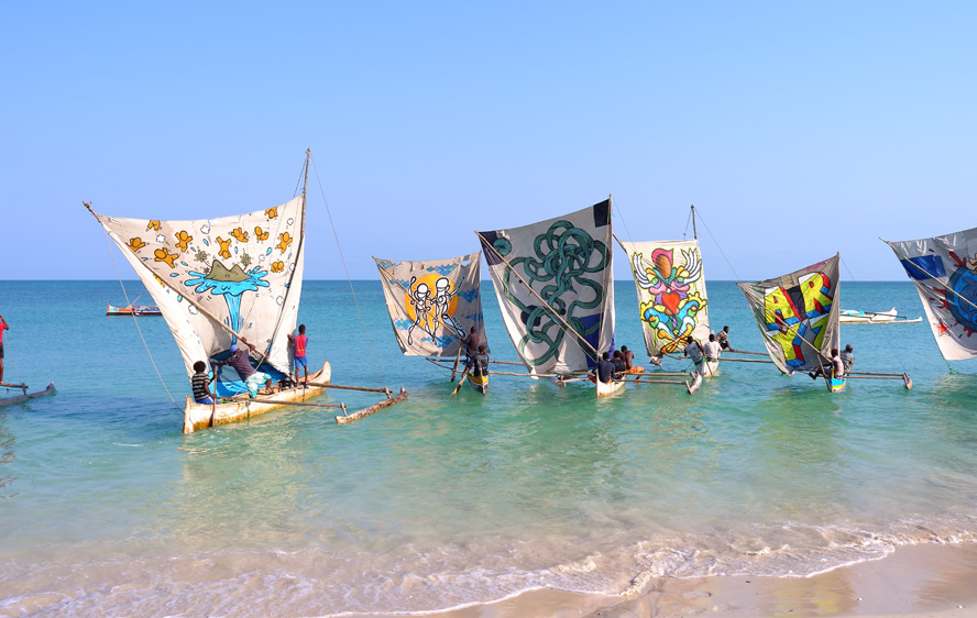 Du graffiti dans les voiles