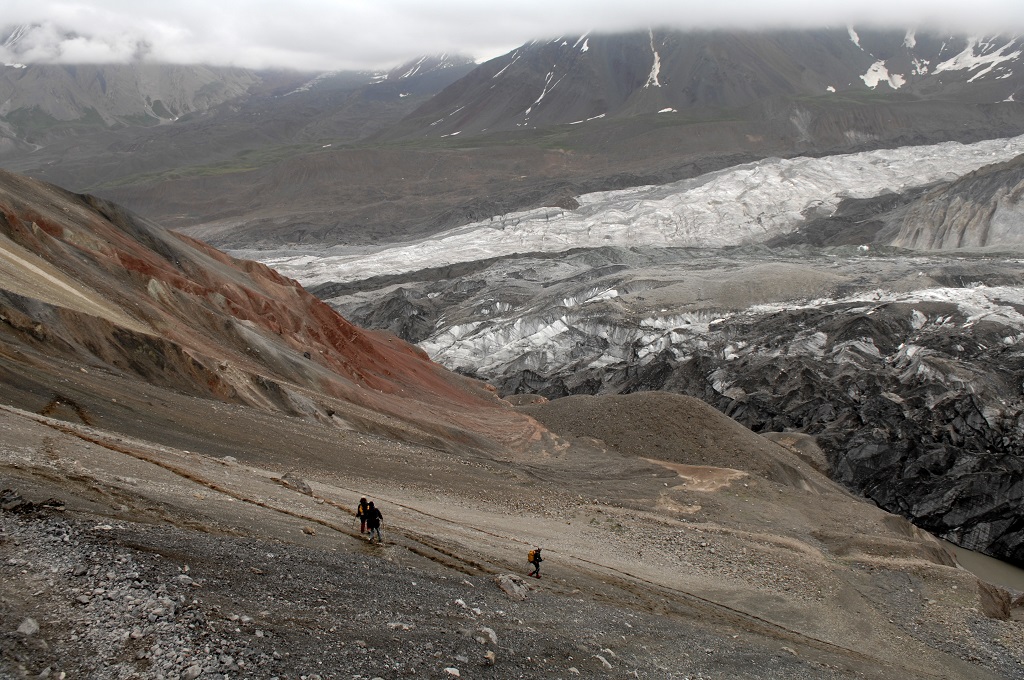 Vue sur le glacier nord, Kirghizie