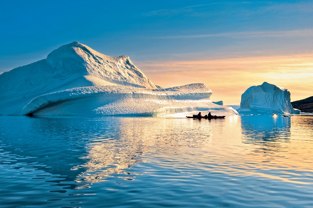 Kayak au coeur des icebergs, Groenland