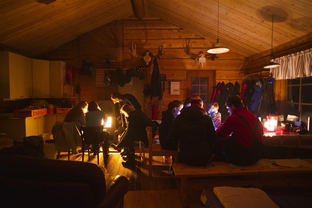 Soirée dans le chalet - Finlande