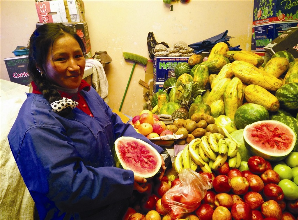 Au marché de Uyuni, Bolivie