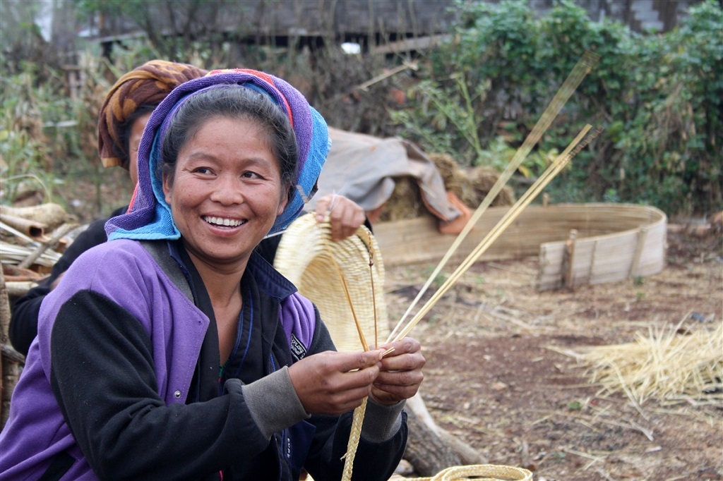 Rencontre dans un village de la région du lac Inle