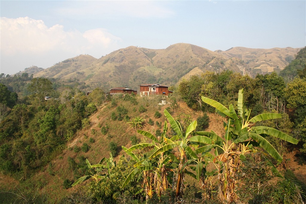 Village pao dans la région du lac Inle