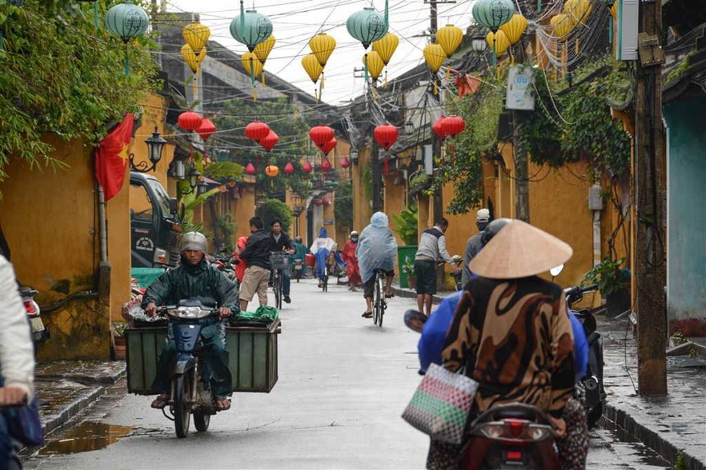 Maisons coloniales et lampions, Hoi An