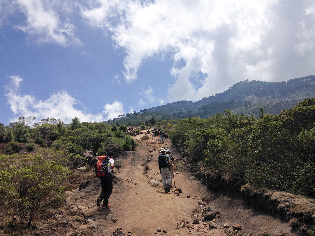 Sur le volcan Tajumulco