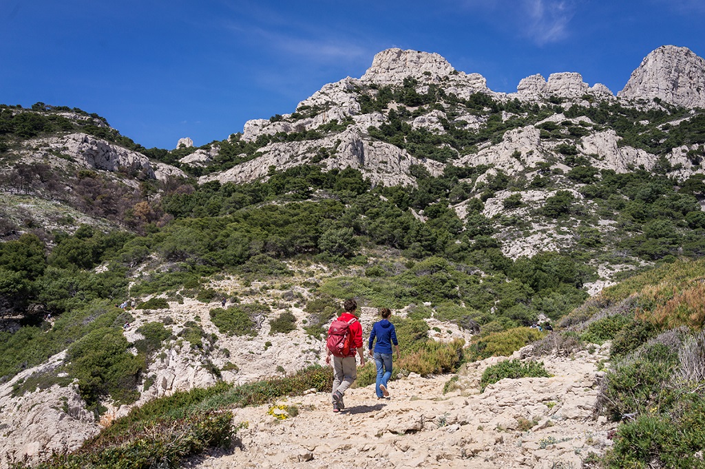 Parc national des Calanques, entre Callelongue et Marseilleveyre