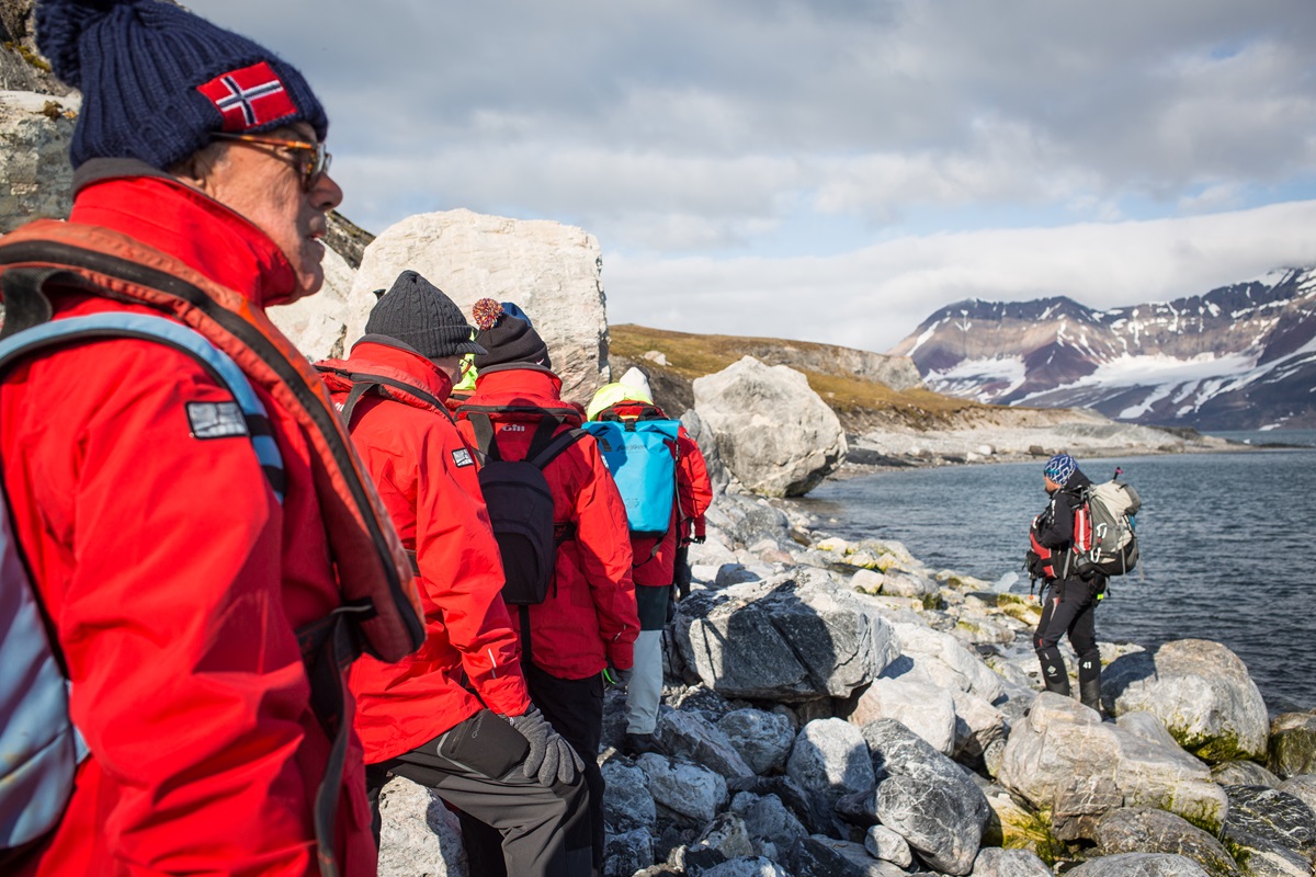 Randonnée à Hornsund, Burgerbukta, Spitzberg© Gwennaëlle Wit