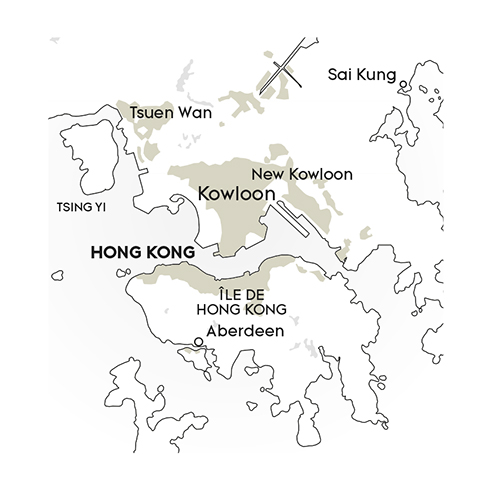 Carte de Hong-Kong