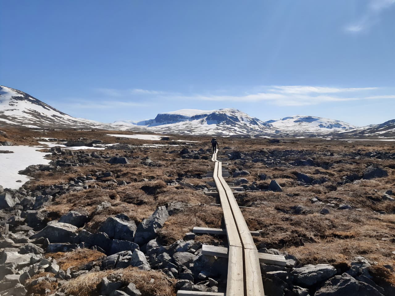 La Kungsleden, ou "chemin des rois", est un trail sauvage de 440 kilomètres, isolé en Laponie suédoise ©Clara et Charlotte Kergall