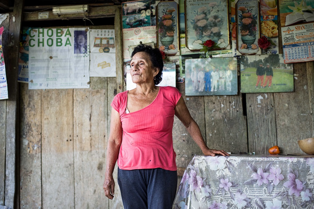 Fredesvinda, activiste du cacao. Âgée d'environ 70 ans, elle a bien connu la période des narco-trafiquants. Elle possédait son propre laboratoire pour transformer la coca.