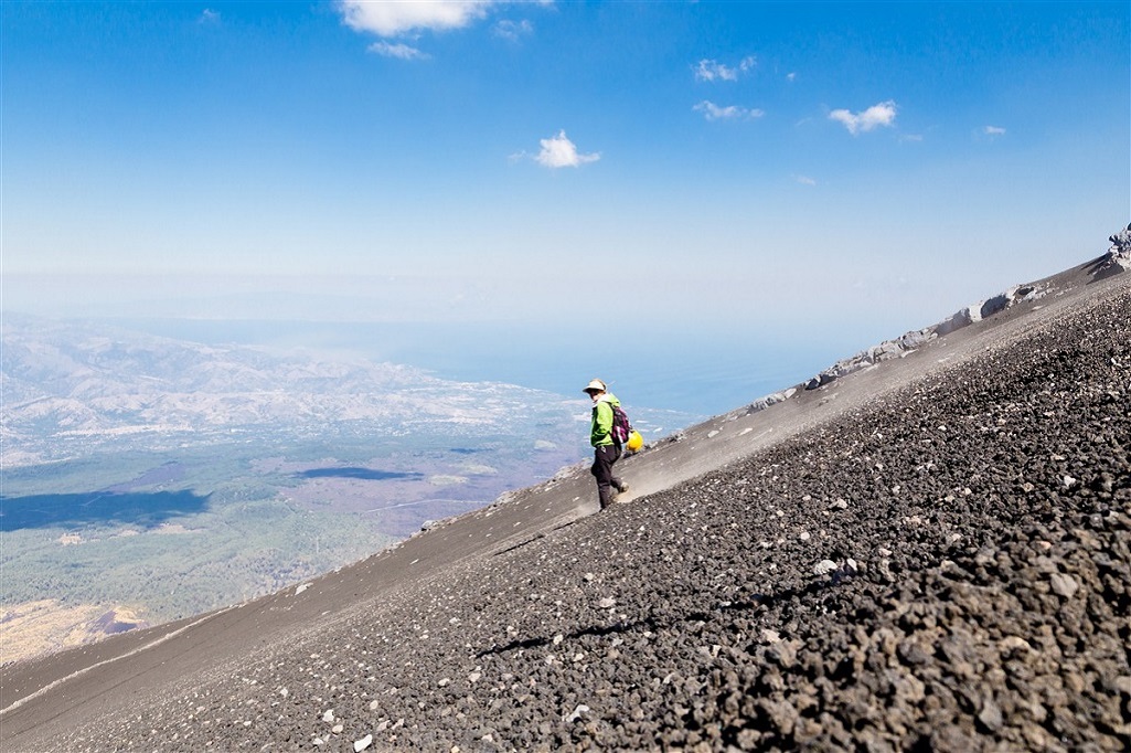 Ascension du volcan Etna, Sicile, Italie