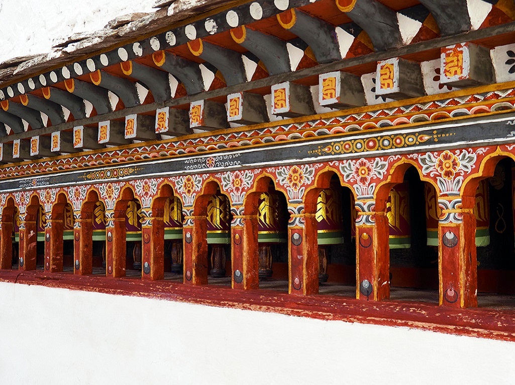 Moulins à prières, Dzong de Paro - ©Thomas Callens