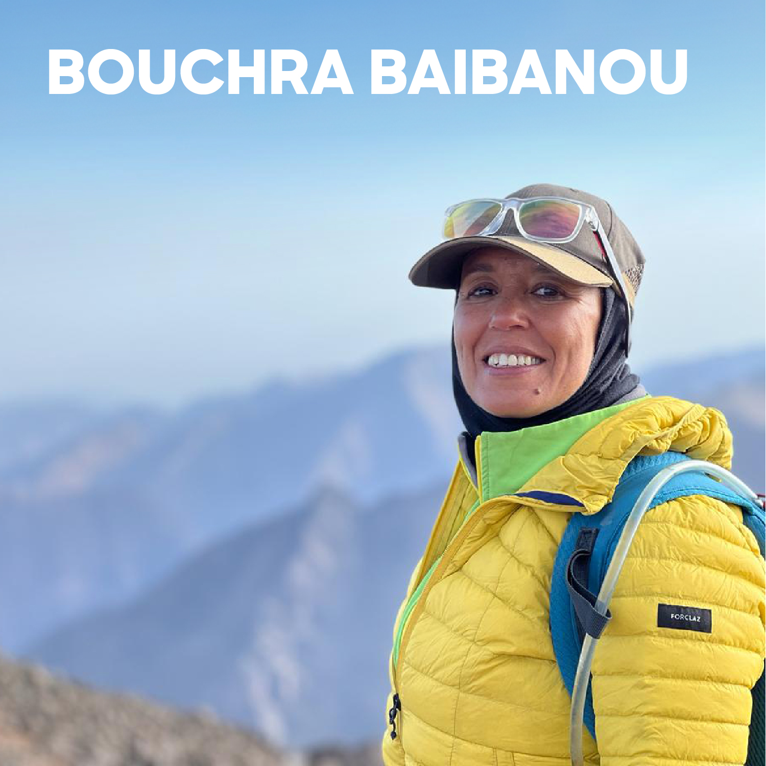 Bouchra Baibanou, alpiniste ©Bouchra Baibanou