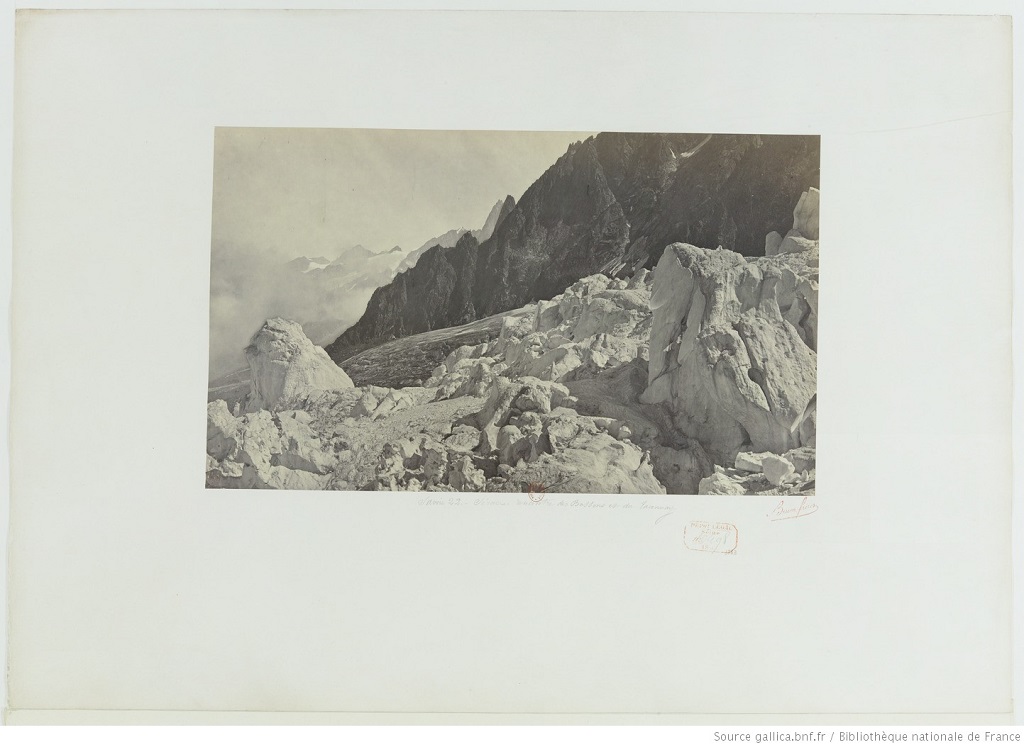 Savoie. Sérac, rencontre des Bossons et du Taconnay. - ©Bisson frères / Bibliothèque nationale de France, département Estampes et photographie, EO-14 (2)-FOL