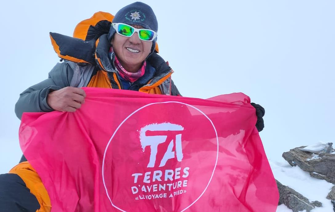 Hugo Ayaviri au sommet du Nanga Parbat 